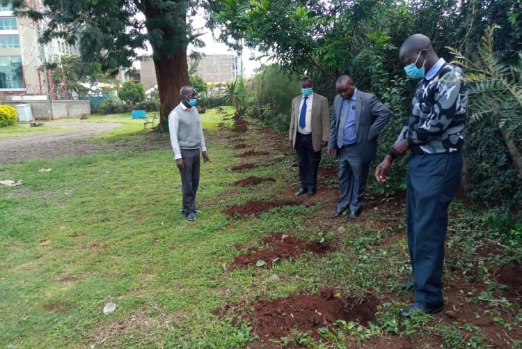 School of Law prepares for tree planting exercise to be held on 18 May 2021