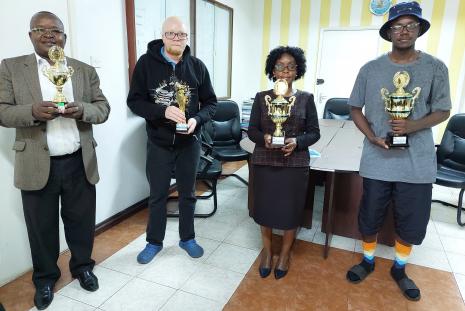 Annual Sports day trophy presentation to the Dean School of Law